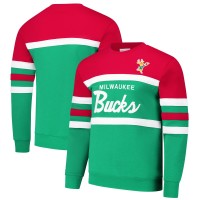 Кофта Milwaukee Bucks Mitchell & Ness Hardwood Classics Vintage Logo Head Coach - Green/Red