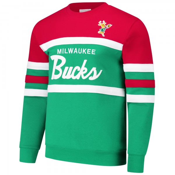 Кофта Milwaukee Bucks Mitchell & Ness Hardwood Classics Vintage Logo Head Coach - Green/Red
