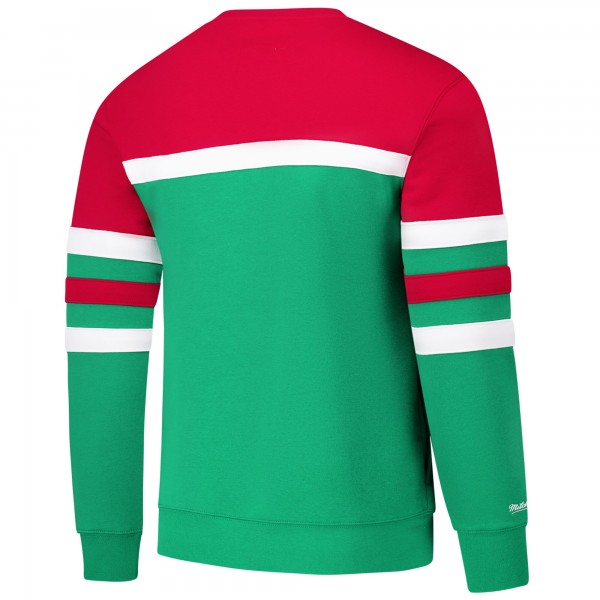 Кофта Milwaukee Bucks Mitchell & Ness Hardwood Classics Vintage Logo Head Coach - Green/Red