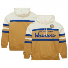 Толстовка Golden State Warriors Mitchell & Ness Hardwood Classics Vintage Logo Head Coach - Tan/Cream