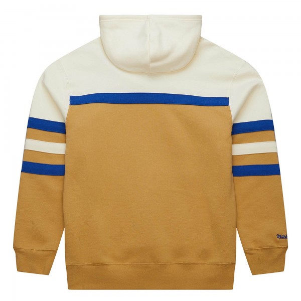 Толстовка Golden State Warriors Mitchell & Ness Hardwood Classics Vintage Logo Head Coach - Tan/Cream