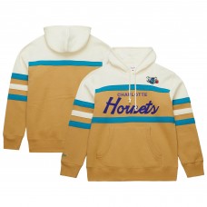Толстовка Charlotte Hornets Mitchell & Ness Hardwood Classics Vintage Logo Head Coach - Tan/Cream