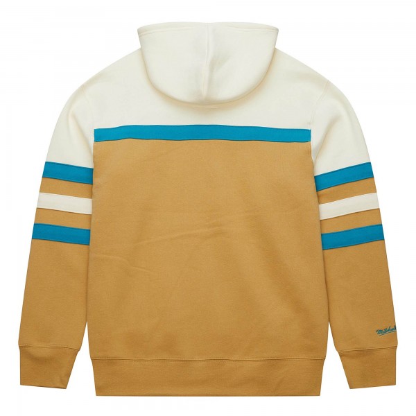 Толстовка Charlotte Hornets Mitchell & Ness Hardwood Classics Vintage Logo Head Coach - Tan/Cream