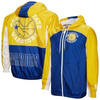 Ветровка на молнии Golden State Warriors Mitchell & Ness Hardwood Classics Big Shot Premium- Royal