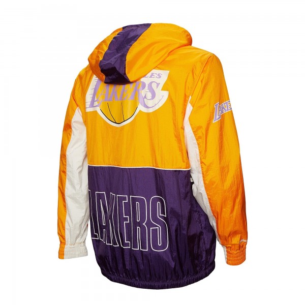 Ветровка на молнии Los Angeles Lakers Mitchell & Ness Hardwood Classics Big Shot Premium- Purple