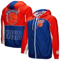 Ветровка на молнии New York Knicks Mitchell & Ness Hardwood Classics Big Shot Premium- Blue