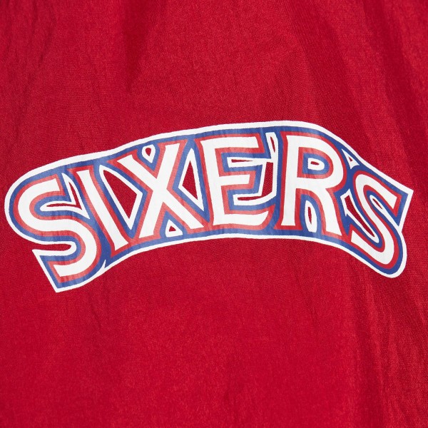 Philadelphia 76ers Mitchell & Ness Royal/Red Hardwood Classics Big Shot Premium Full-Zip Windbreaker Jacket