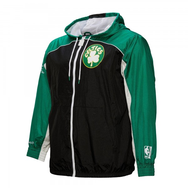 Ветровка на молнии Boston Celtics Mitchell & Ness Hardwood Classics Big Shot Premium- Black