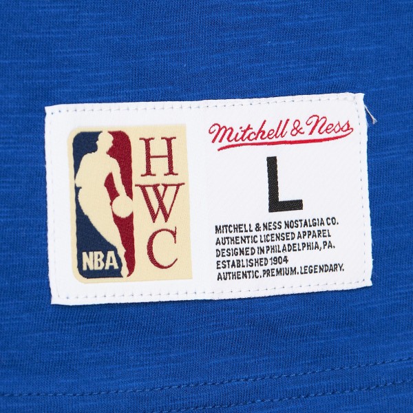 Футболка Golden State Warriors Mitchell & Ness Hardwood Classics Felt Applique Slub - Royal