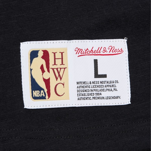 Футболка Los Angeles Lakers Mitchell & Ness Hardwood Classics Felt Applique Slub - Black