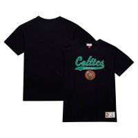 Футболка Boston Celtics Mitchell & Ness Hardwood Classics Felt Applique Slub - Black