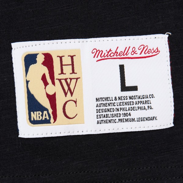 Футболка Boston Celtics Mitchell & Ness Hardwood Classics Felt Applique Slub - Black