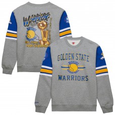 Кофта Golden State Warriors Mitchell & Ness Hardwood Classics All Over 4.0 - Heather Gray