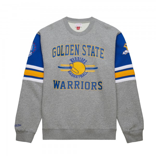 Кофта Golden State Warriors Mitchell & Ness Hardwood Classics All Over 4.0 - Heather Gray