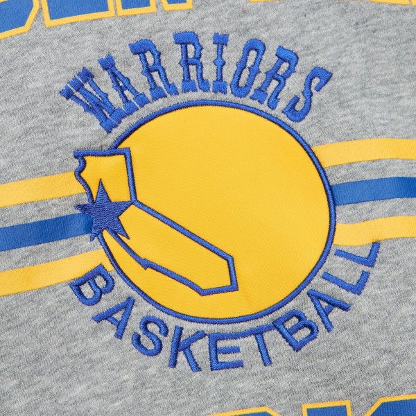 Кофта Golden State Warriors Mitchell & Ness Hardwood Classics All Over 4.0 - Heather Gray
