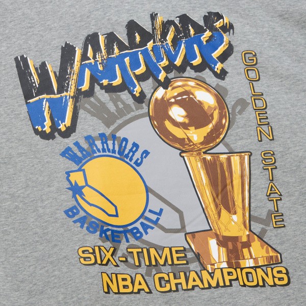 Кофта Golden State Warriors Mitchell & Ness Hardwood Classics All Over 4.0 - Heather Gray