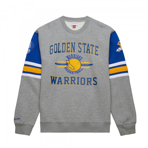 Кофта Golden State Warriors Mitchell & Ness Hardwood Classics All Over 4.0 - Heather Gray