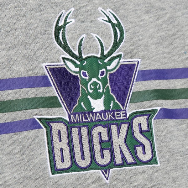 Кофта Milwaukee Bucks Mitchell & Ness Hardwood Classics All Over 4.0 - Heather Gray