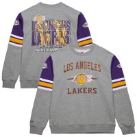 Кофта Los Angeles Lakers Mitchell & Ness Heather Gray Hardwood Classics All Over 4.0