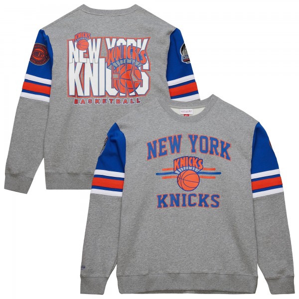 Кофта New York Knicks Mitchell & Ness Hardwood Classics All Over 4.0 - Heather Gray