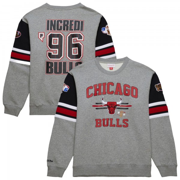 Кофта Chicago Bulls Mitchell & Ness Hardwood Classics All Over 4.0 - Heather Gray