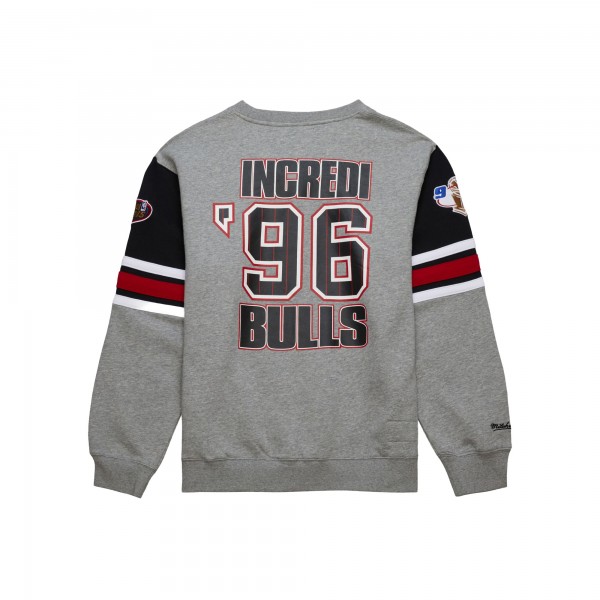 Кофта Chicago Bulls Mitchell & Ness Hardwood Classics All Over 4.0 - Heather Gray