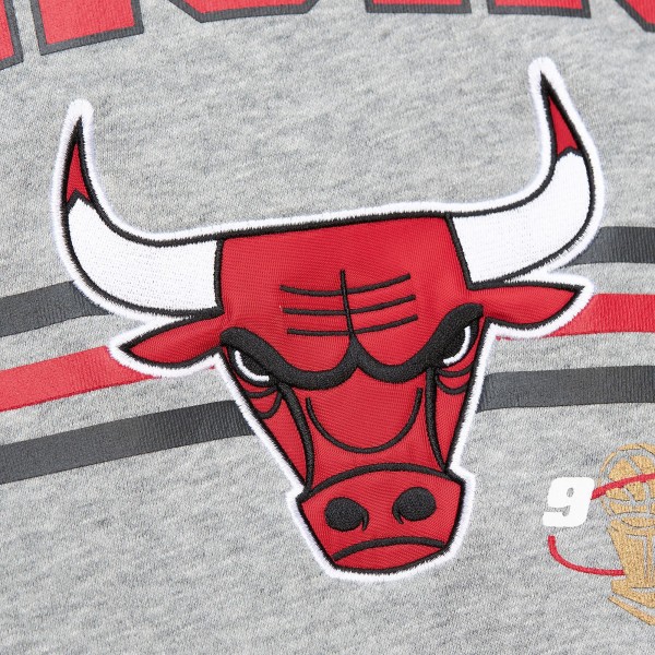 Кофта Chicago Bulls Mitchell & Ness Hardwood Classics All Over 4.0 - Heather Gray