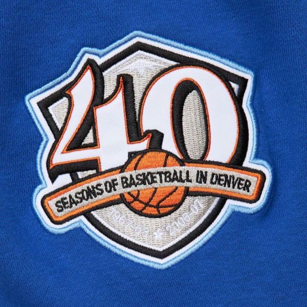 Кофта Denver Nuggets Mitchell & Ness Heather Gray Hardwood Classics All Over 4.0