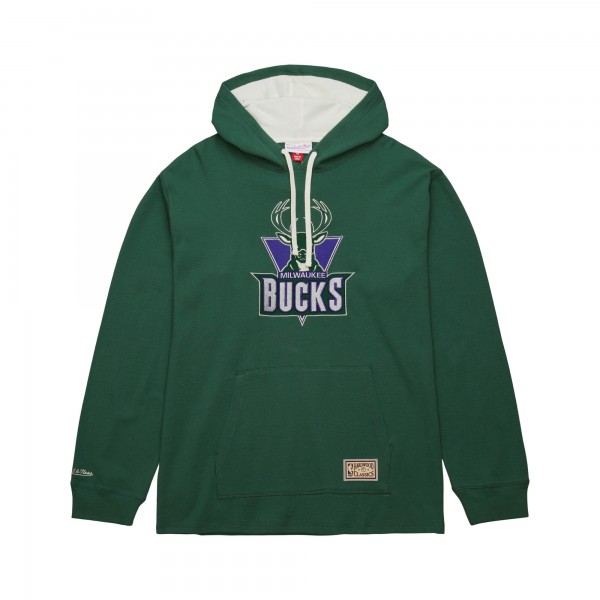 Толстовка Milwaukee Bucks Mitchell & Ness Hardwood Classics Lightweight Thermal - Green