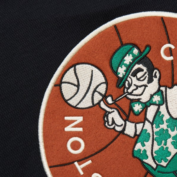 Толстовка Boston Celtics Mitchell & Ness Hardwood Classics Lightweight Thermal - Black