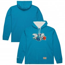 Толстовка Charlotte Hornets Mitchell & Ness Hardwood Classics Lightweight Thermal - Teal