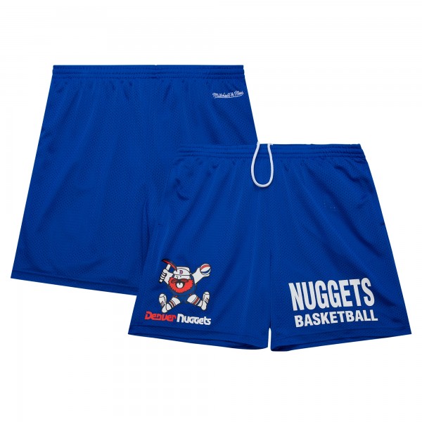 Шорты Denver Nuggets Mitchell & Ness Royal Hardwood Classics Gameday Mesh