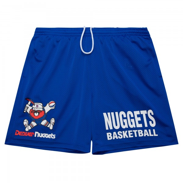 Шорты Denver Nuggets Mitchell & Ness Royal Hardwood Classics Gameday Mesh