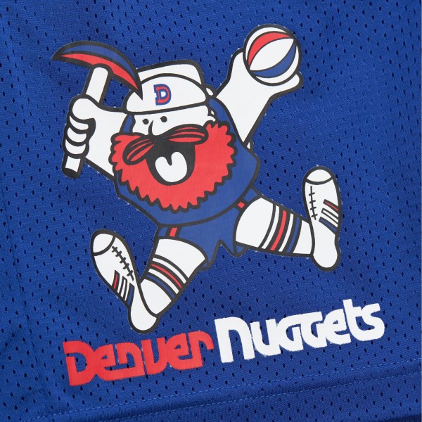 Шорты Denver Nuggets Mitchell & Ness Royal Hardwood Classics Gameday Mesh