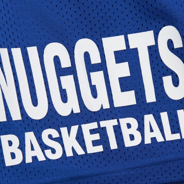 Шорты Denver Nuggets Mitchell & Ness Royal Hardwood Classics Gameday Mesh