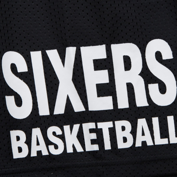 Шорты Philadelphia 76ers Mitchell & Ness Black Hardwood Classics Gameday Mesh