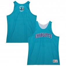 Игровая джерси Charlotte Hornets Mitchell & Ness Hardwood Classics Reversible Mesh Practice - Teal/White
