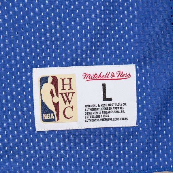 Denver Nuggets Mitchell & Ness Royal/White Hardwood Classics Reversible Mesh Practice Jersey