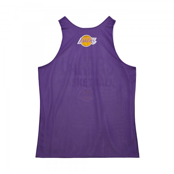 Игровая джерси Los Angeles Lakers Mitchell & Ness Hardwood Classics Reversible Mesh Practice - Purple/White