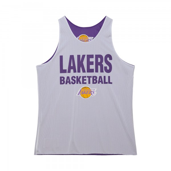 Игровая джерси Los Angeles Lakers Mitchell & Ness Hardwood Classics Reversible Mesh Practice - Purple/White