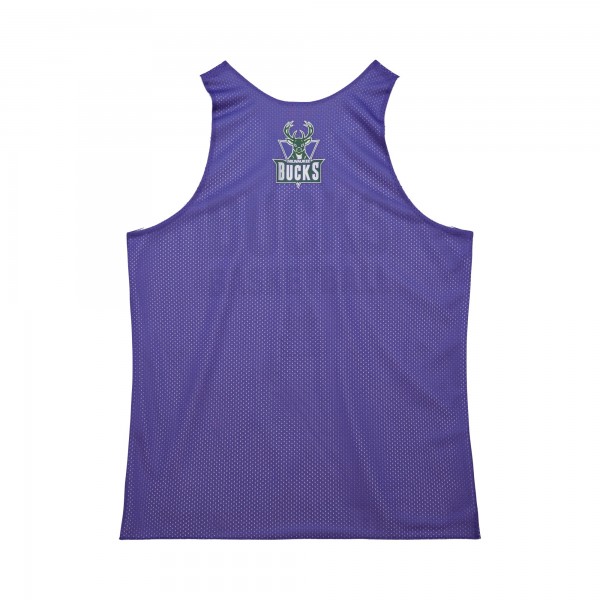 Игровая джерси Milwaukee Bucks Mitchell & Ness Hardwood Classics Reversible Mesh Practice - Purple/White