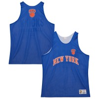 Игровая джерси New York Knicks Mitchell & Ness Hardwood Classics Reversible Mesh Practice - Blue/White