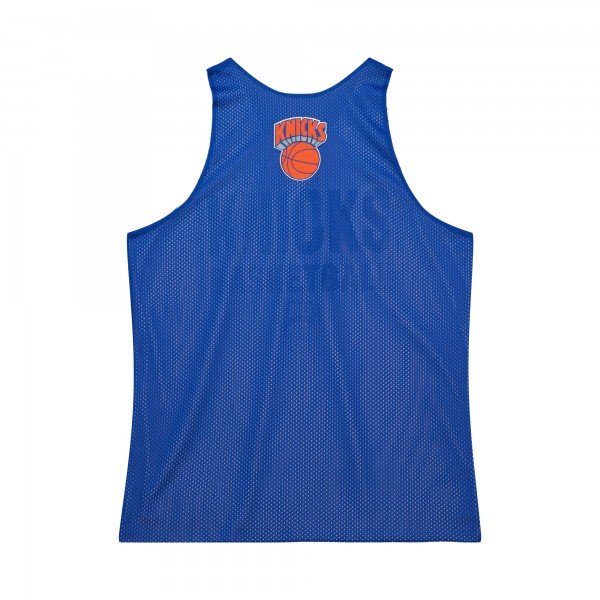 Игровая джерси New York Knicks Mitchell & Ness Hardwood Classics Reversible Mesh Practice - Blue/White