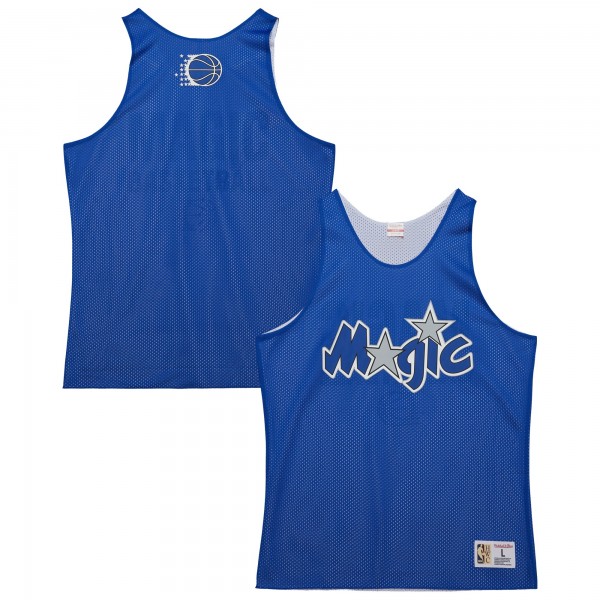 Игровая джерси Orlando Magic Mitchell & Ness Blue/White Hardwood Classics Reversible Mesh Practice