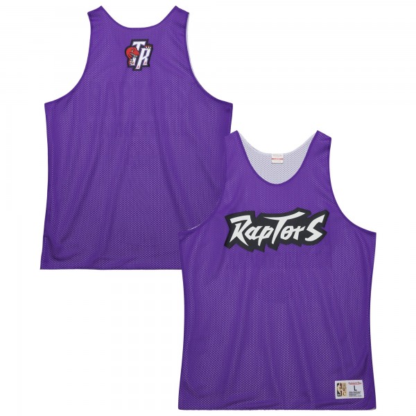 Toronto Raptors Mitchell & Ness Purple/White Hardwood Classics Reversible Mesh Practice Jersey
