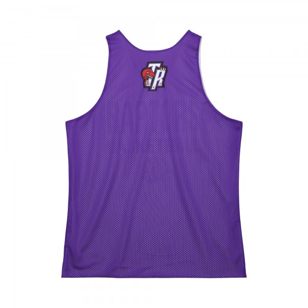 Toronto Raptors Mitchell & Ness Purple/White Hardwood Classics Reversible Mesh Practice Jersey