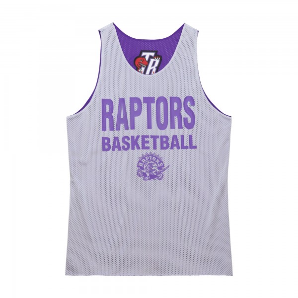 Toronto Raptors Mitchell & Ness Purple/White Hardwood Classics Reversible Mesh Practice Jersey