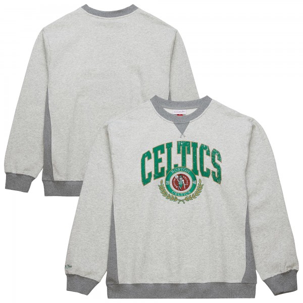 Кофта Boston Celtics Mitchell & Ness  Vintage Logo - Heather Gray