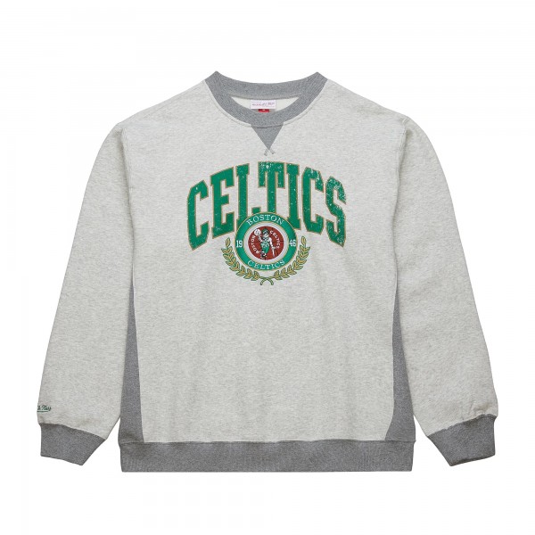Кофта Boston Celtics Mitchell & Ness  Vintage Logo - Heather Gray