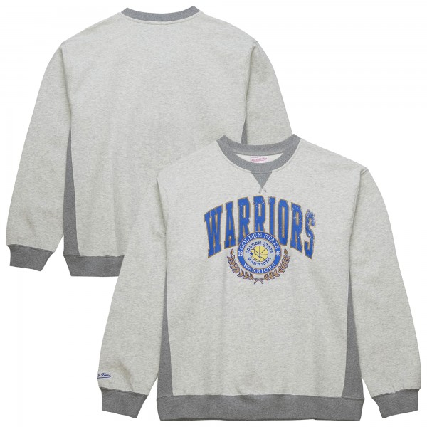 Кофта Golden State Warriors Mitchell & Ness  Vintage Logo - Heather Gray